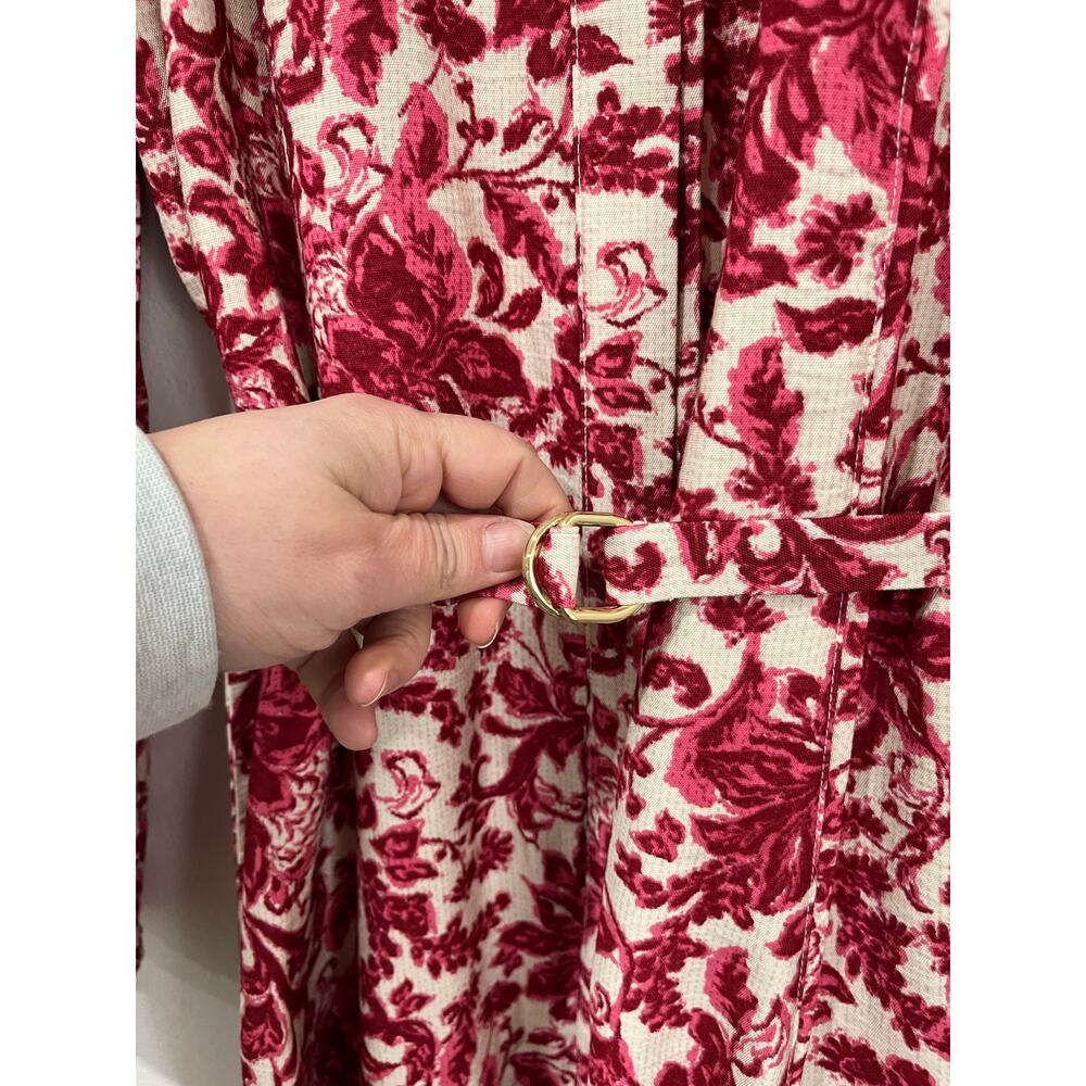 LOFT Night Bloom Belted Mini Dress NWT Size 12 Floral Pocket Dress - Picture 11 of 14